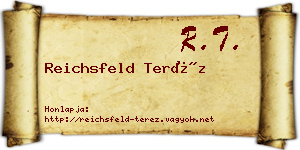 Reichsfeld Teréz névjegykártya